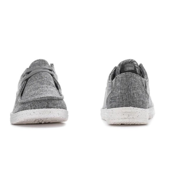 SKECHERS Men Streetwear Slip On Shoes - Relaxed Fit Air Cooled--Grey - Picture 2 of 7